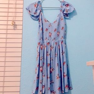 blue floral sundress